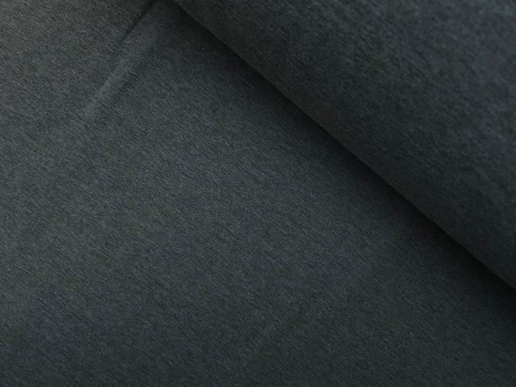 Sweatshirt uni dunkelgrau meliert 50 X 158 cm