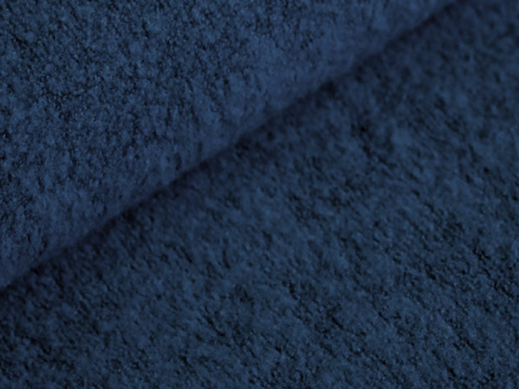 Albstoffe Bio Teddy Hamburger Liebe blue navy 40cm x 150cm