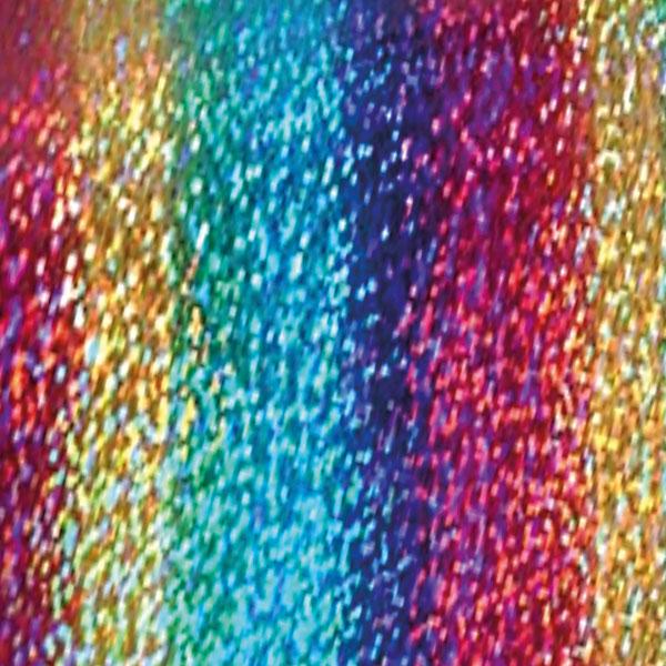 Aufbügelflex holo Regenbogen A4