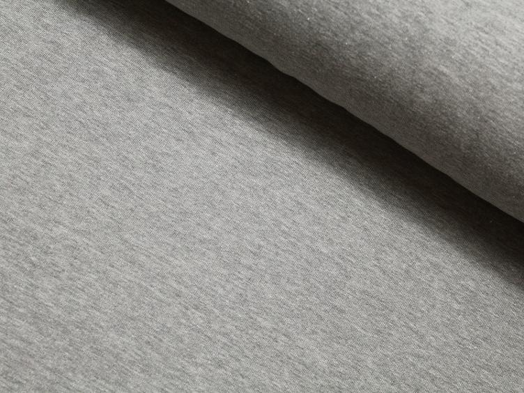 Aufgerauter Sweat grau meliert