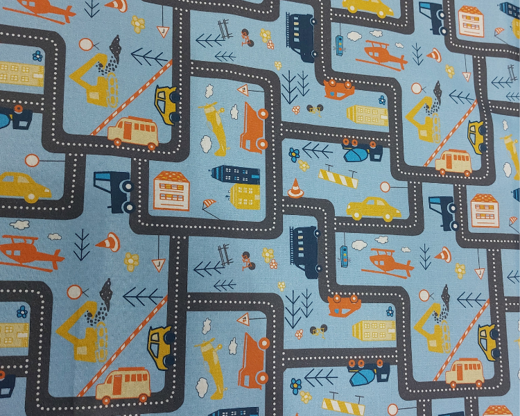 Autostrasse beschichtet 20 cm x 146 cm