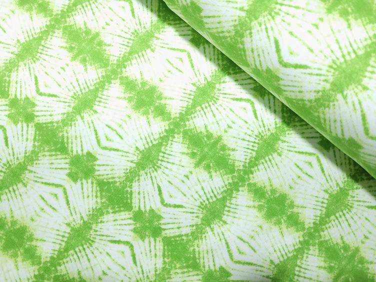 Batik grün Sommersweat 40cm x 140cm