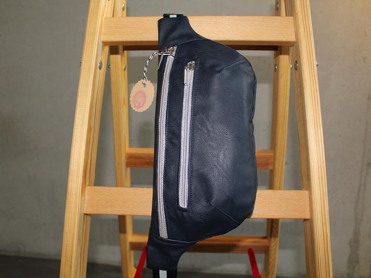 Bauchtasche marine Kunstleder