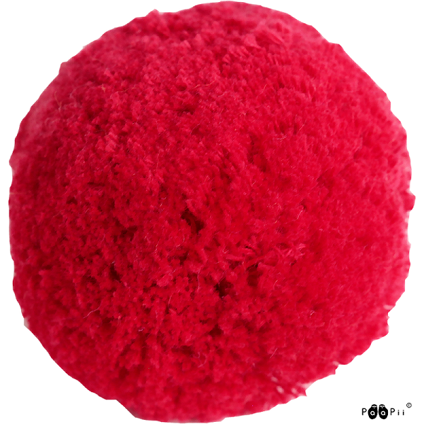 Baumwollpompom 7cm, Rot
