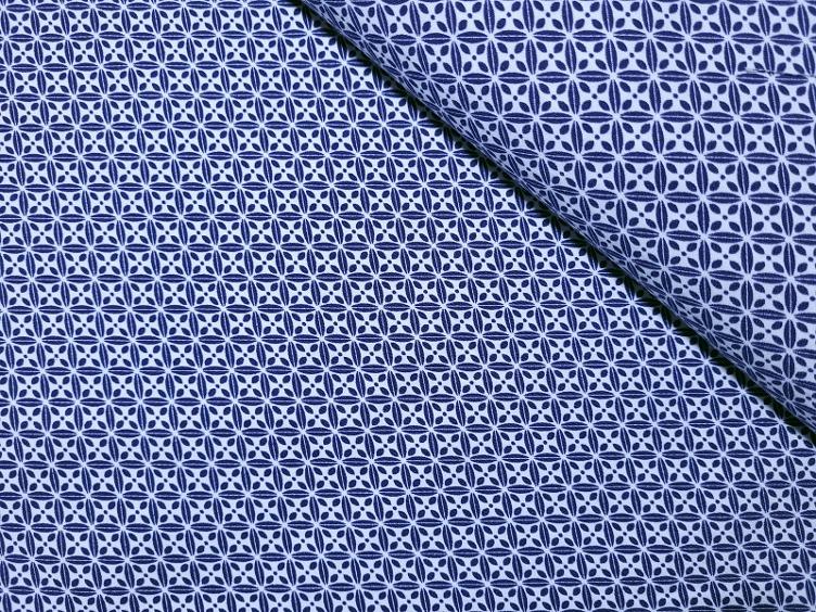 Bengalin Blume weiss/marine
