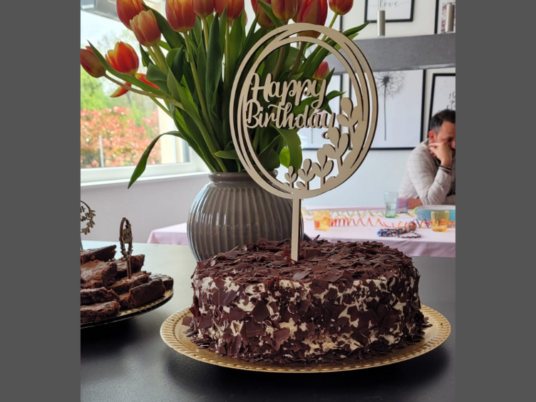 Birthday Cake - Topper / Blumenstrauss oder Kuchen