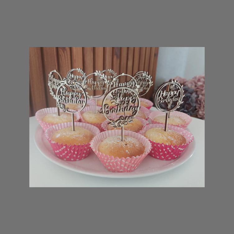 Birthday Cake - Topper / Muffin
