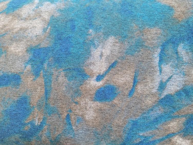 Blau Muster Viscosejersey 30 x 150 cm