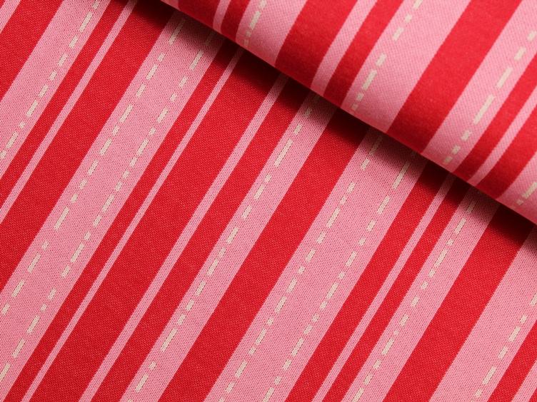 Bloom Pin Stripes rot/rosa Hamburger Liebe