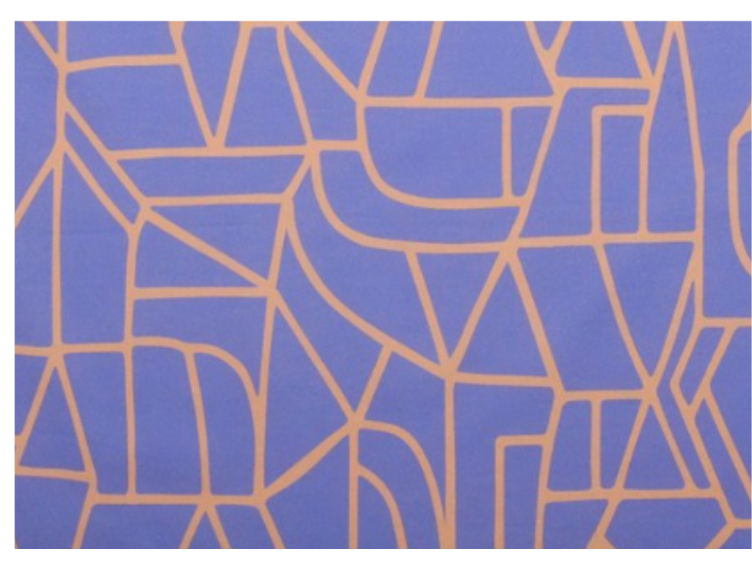 Blue Muster Lavendel Baumwolle