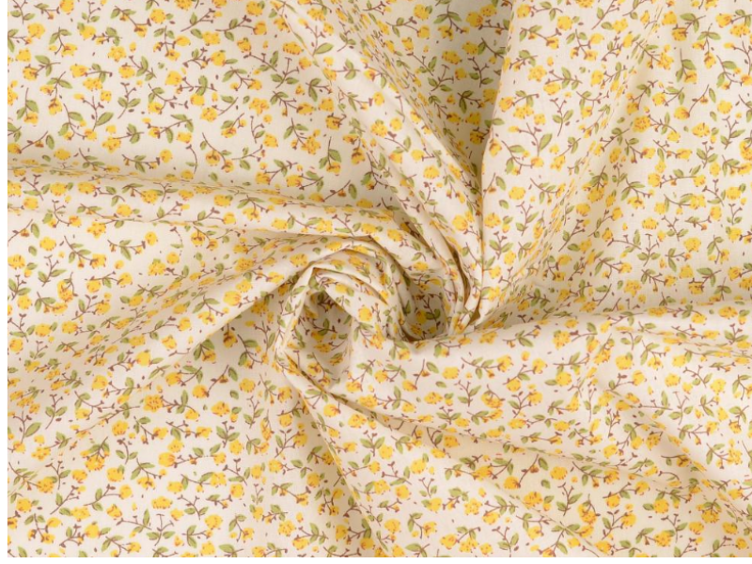 Blumen gelb Baumwolle