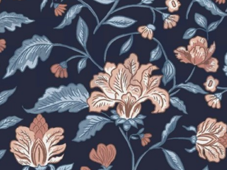 Blumen marine Bamboo Jersey