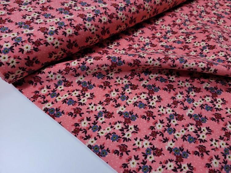 Blumen rosa Cord - 1