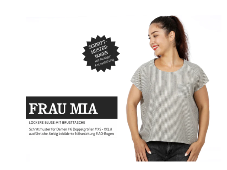 Bluse Raglanoptik, FRAU MIA, Studio Schnittreif, Papierschnitt