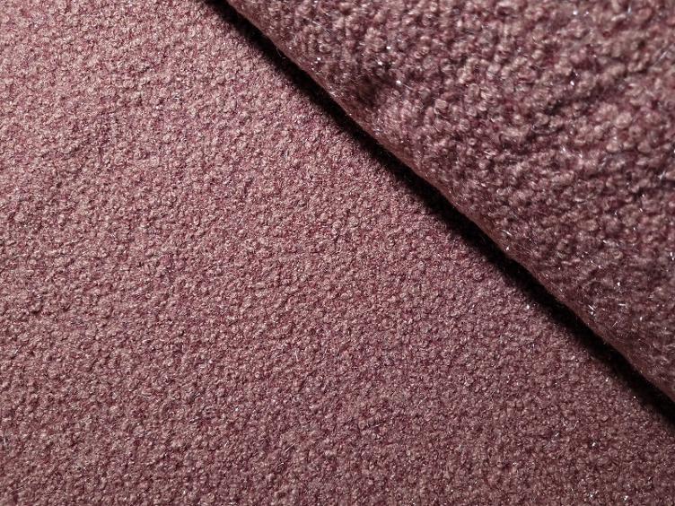 Boucle lurex - old rose
