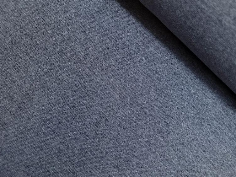 Bündchen blau grau meliert