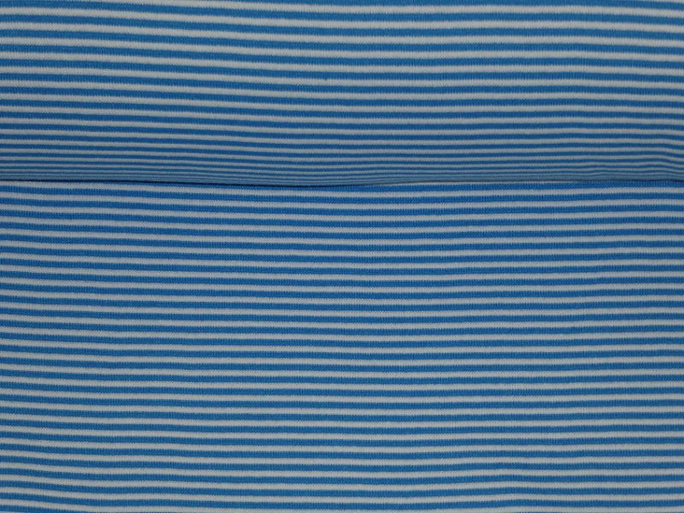 Bündchen hellblau/weiss Swafing