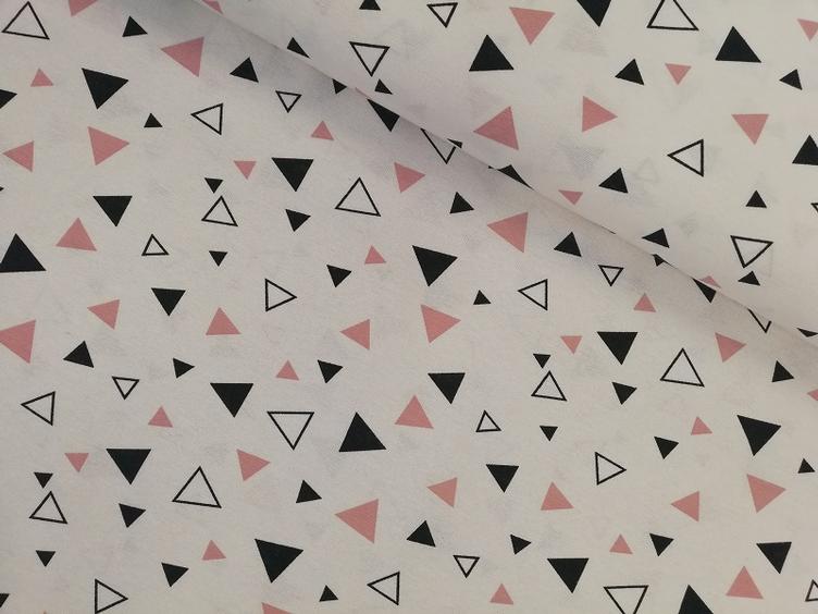 Canvas rosa und schwarze Dreiecke