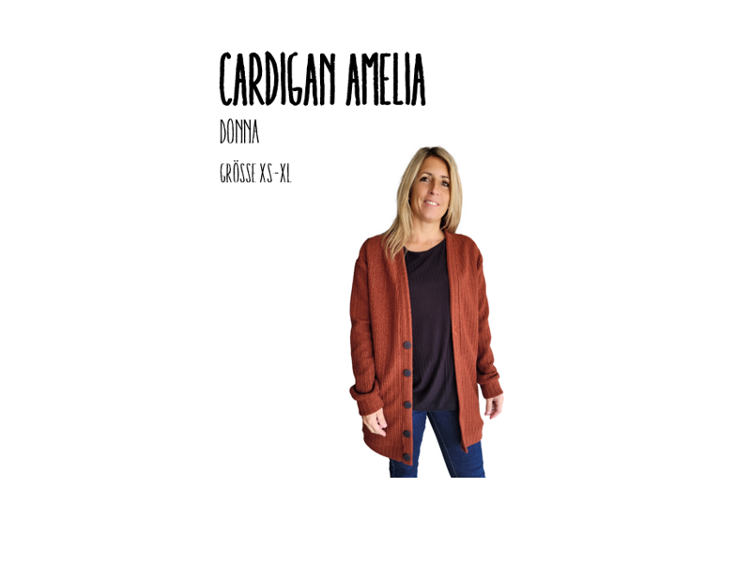 Cardigan Amelia Ebook by Stoffherz Grösse XS-XL