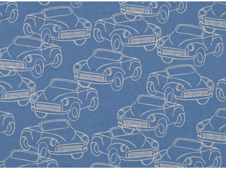 Cars meliert jeansblau Sommersweat