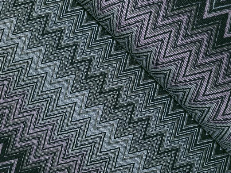 Chevron rosa schwarz Interlock