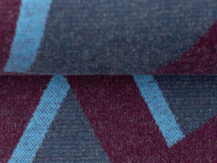 Crisscross Lila-jeansblau Jacquard by Thorsten Berger, 70 x 130 cm - 0