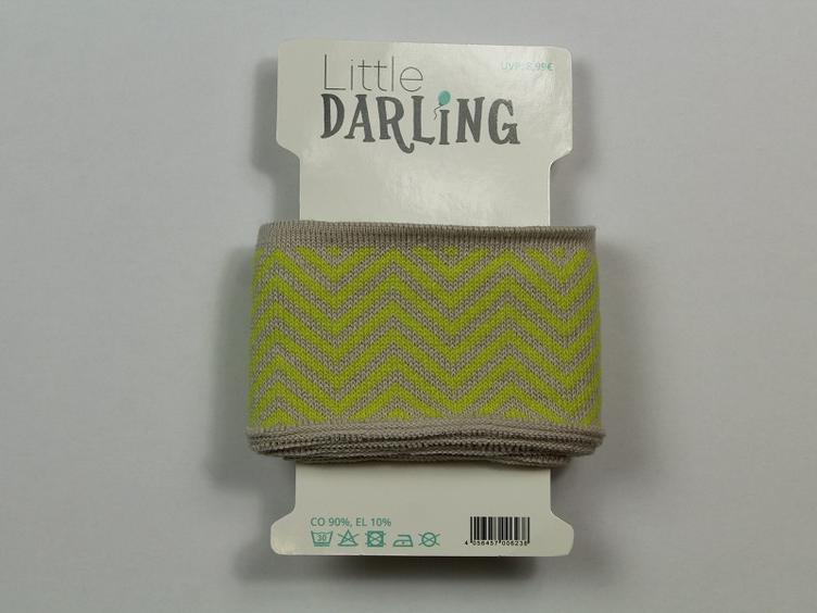 Cuff Little Darling senf beige Chevron