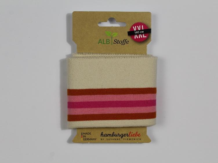 Cuff Me College ecru/rost/pink XXL