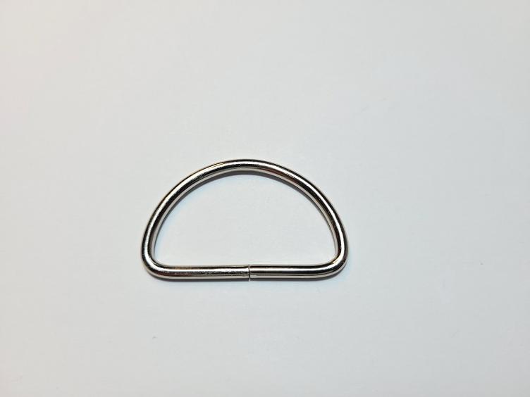 D-Ring silber 38mm