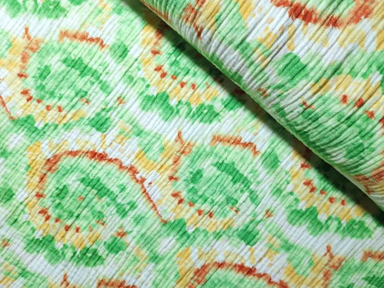 Double Gauze Batik grün 1m x 135cm