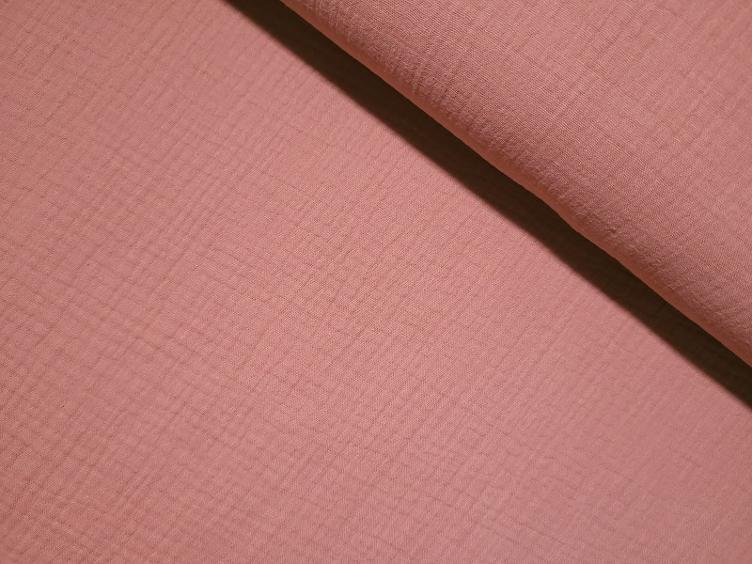 Double Gauze dark Salmon 90 cm x 132 cm
