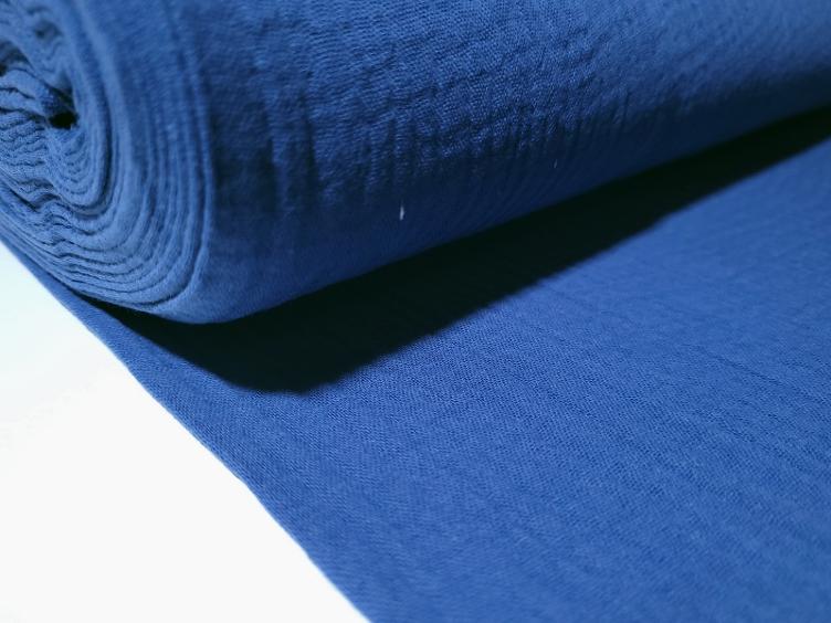 Double Gauze jeansblau - 1