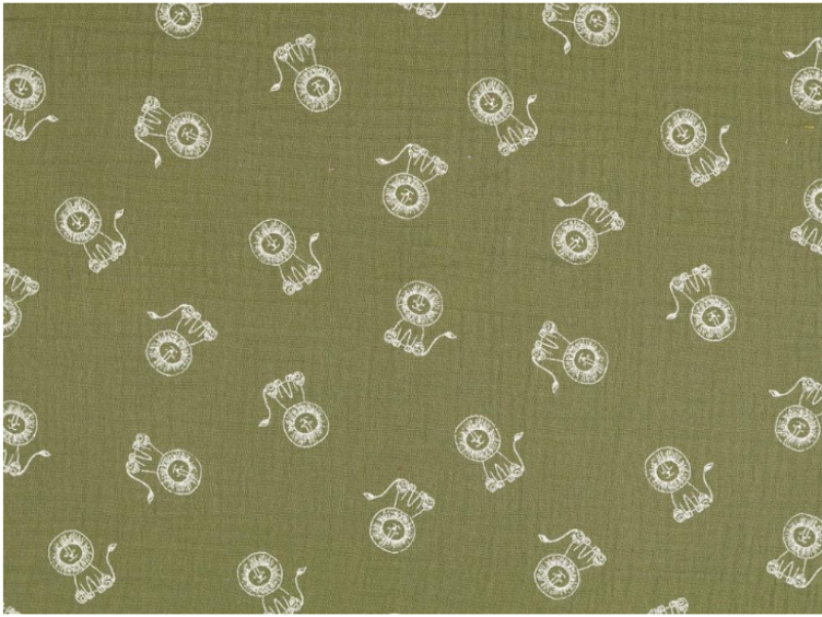 Double Gauze Lion olive