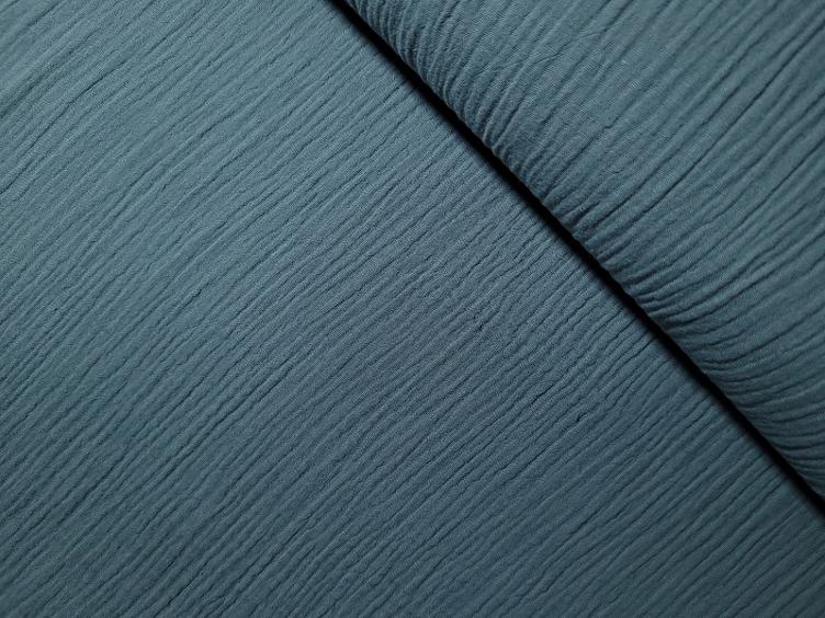 Double Gauze rauchblau uni 70 X 130 cm