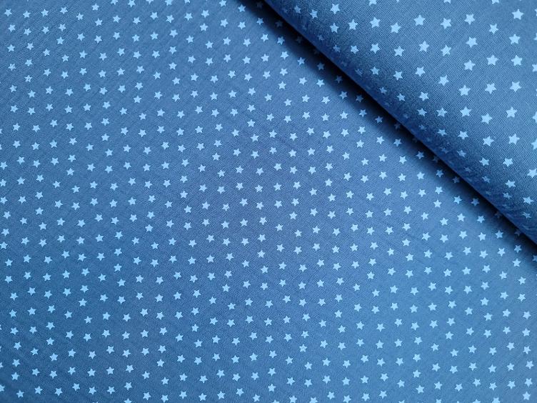 Double Gauze Sterne jeans 70 x 135
