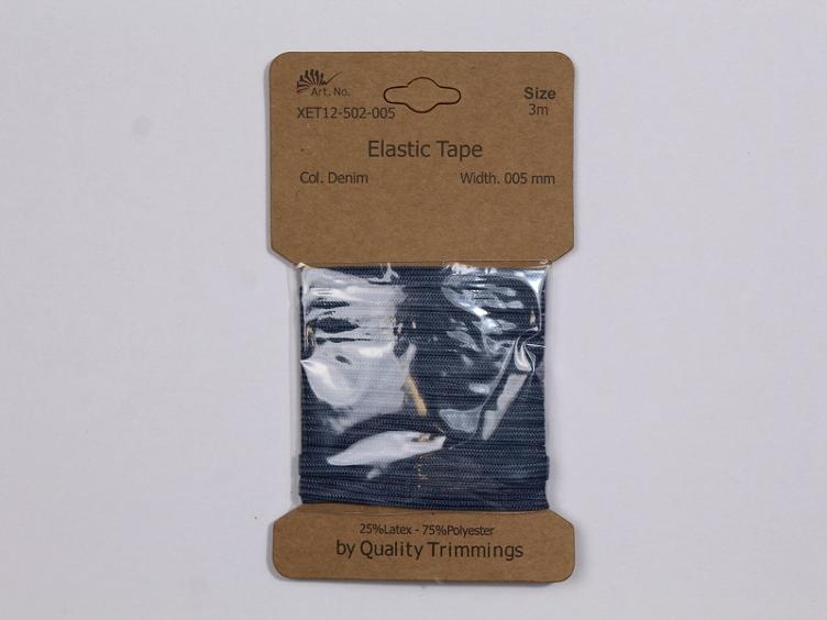 Elastic-Band denim extra weich 5 mm / 3 m