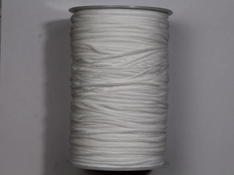 Elastic Rundkordel super soft weiss