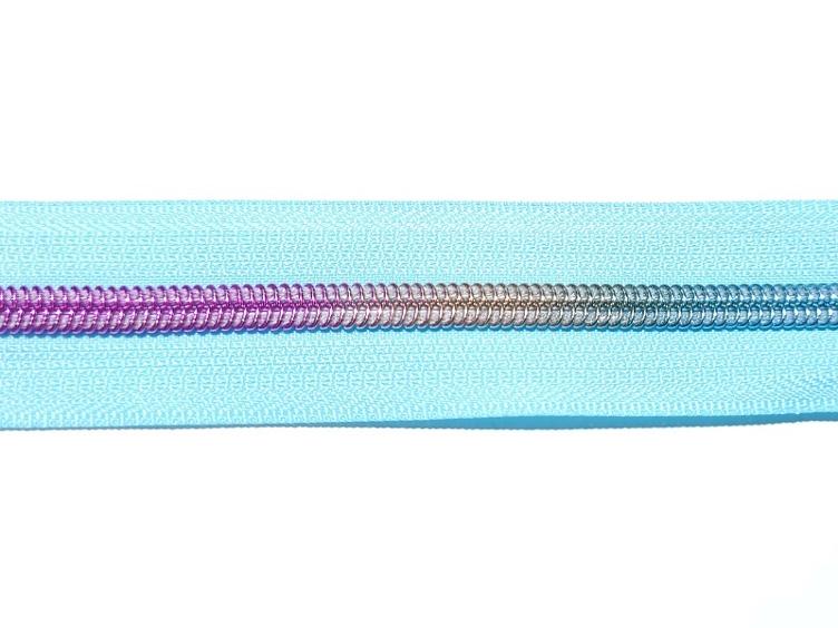 Endlosreissverschluss hellblau