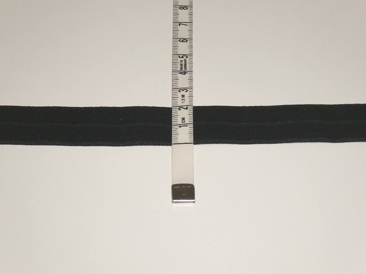 Falzband elastisch schwarz