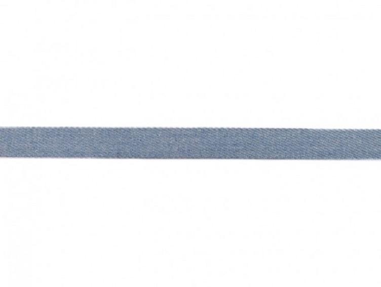 Flachkordel 15 mm denim hellblau