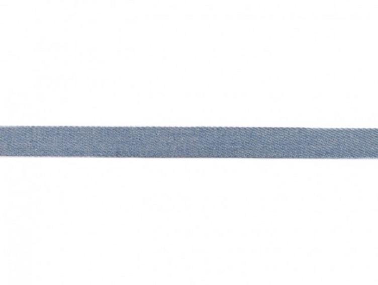 Flachkordel 15 mm denim hellblau