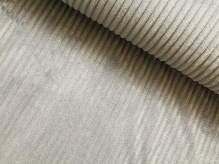 Fleece Streifen grau