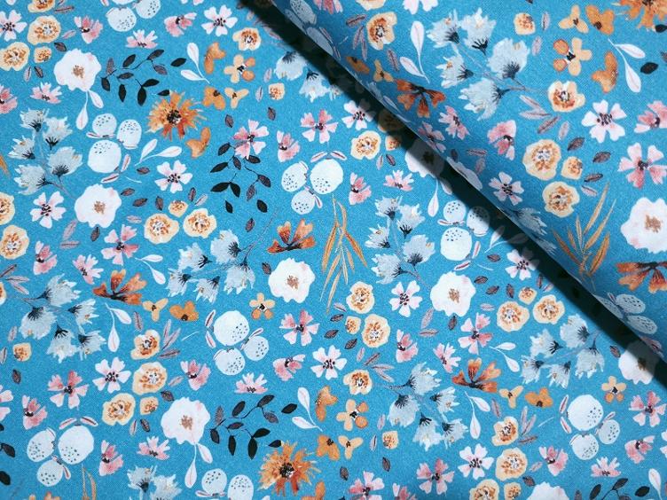 Flowers denim Jersey