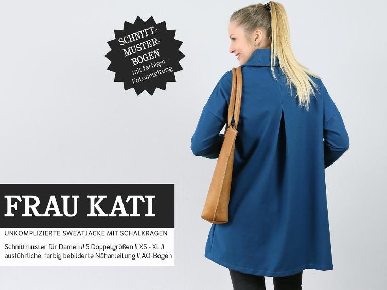 FRAU KATI • Sweatjacke mit Schalkragen