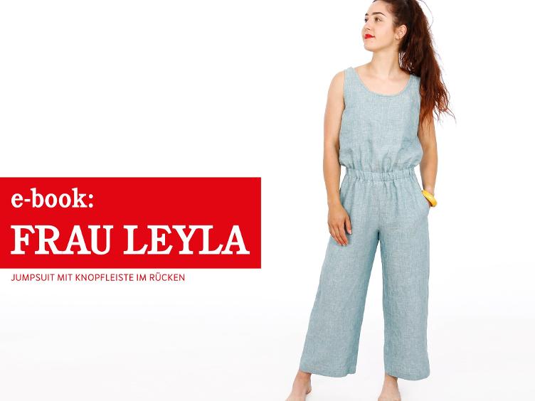 FRAU LEYLA • Jumpsuit mit Knopfleiste im Rückenteil