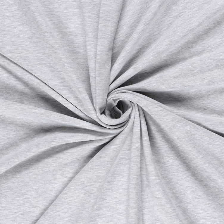 French Terry Hellgrau Melange