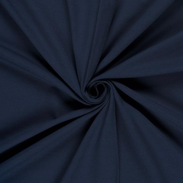 French Terry Stoff uni Marine