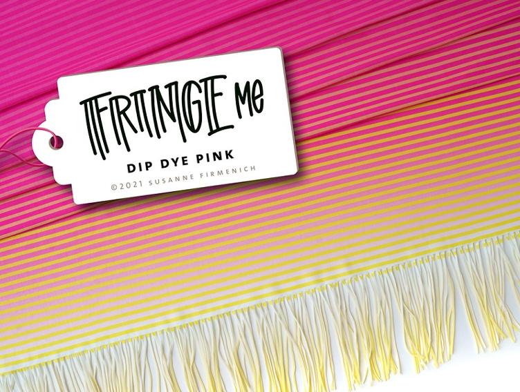 Fringe ME - Dip Dye Pink Hamburger Liebe