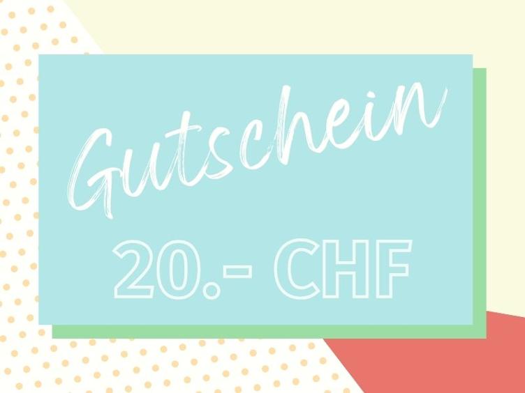 Geschenk-Gutschein, Wert 20.00 CHF