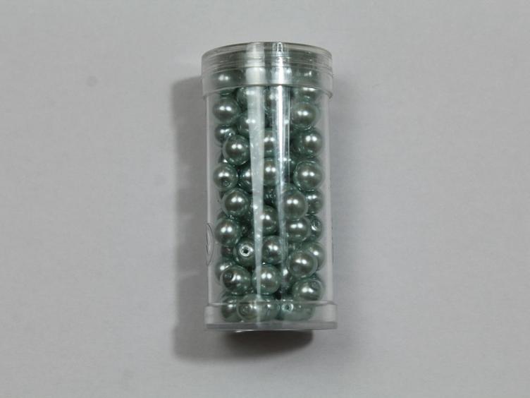 Glasperlen helles mint 6 mm